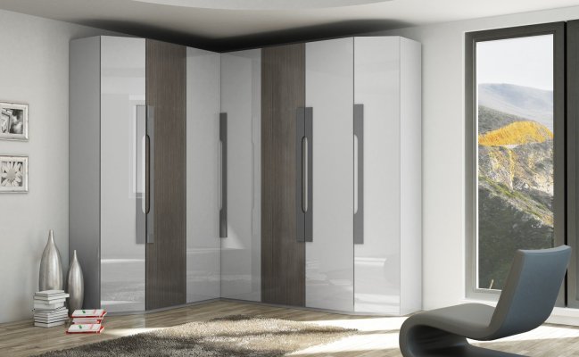 Угловой модульный шкаф