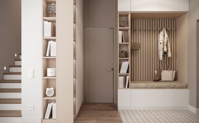 Прихожая в скандинавском стиле