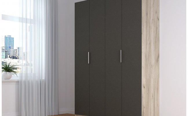 Матовый распашной шкаф