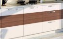 Модульная кухня в бело-коричневом цвете