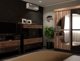 Продажа Шкаф купе венге с зеркалом в каталоге Купить Шкаф купе венге с зеркалом в каталоге