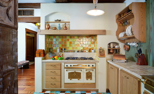 Ретро кухня угловая