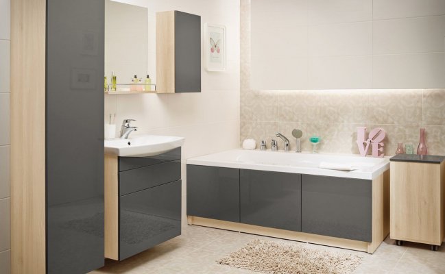 Шкаф навесной пенал для ванной