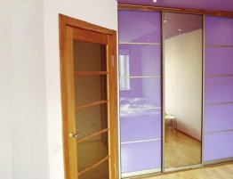 Продажа Встроенный шкаф с сиреневыми фасадами в каталоге Купить Встроенный шкаф с сиреневыми фасадами в каталоге