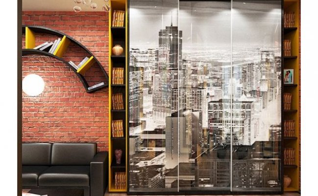 Шкаф купе с фотопечатью