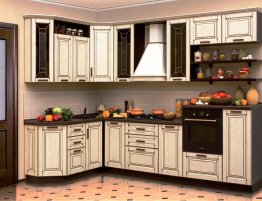 Продажа Угловая кухня с стеклянными фасадами в каталоге Купить Угловая кухня с стеклянными фасадами в каталоге