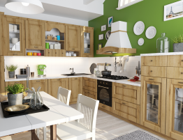 Продажа Большая угловая кухня в стиле кантри в каталоге Купить Большая угловая кухня в стиле кантри в каталоге
