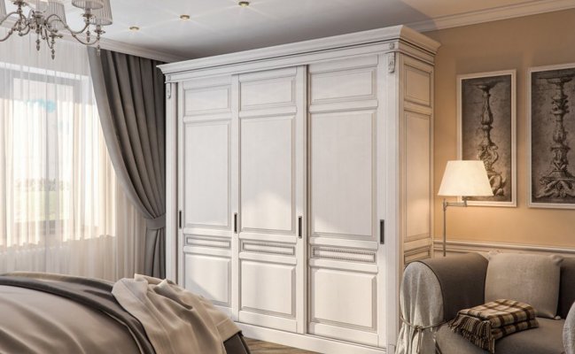 Шкаф купе с белыми фасадами