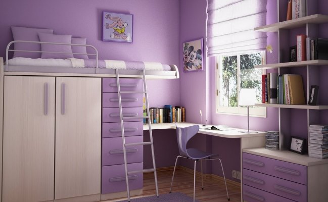 Шкаф совмещенный с кроватью для детской