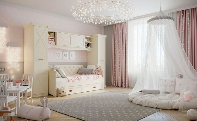 Шкаф в стиле кантри для детской