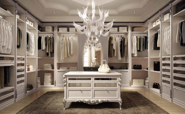 Шкафы для большой гардеробной