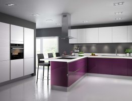 Продажа Большая угловая кухня совмещенная с барной стойкой в каталоге Купить Большая угловая кухня совмещенная с барной стойкой в каталоге