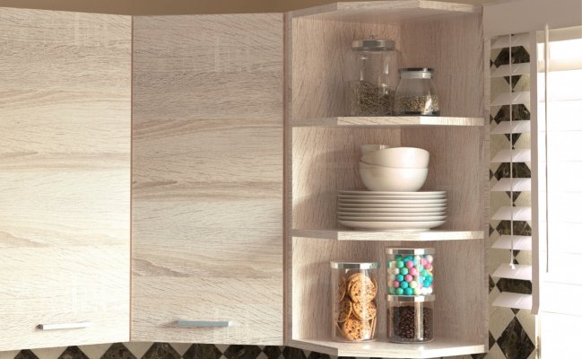 Модульная кухня в цвете дуб сонома