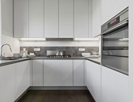 Продажа Белая п-образная кухня в стиле минимализм в каталоге Купить Белая п-образная кухня в стиле минимализм в каталоге