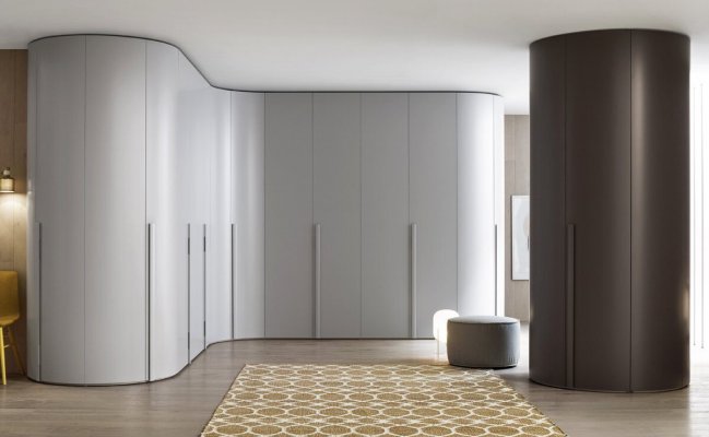 Безпрофильный радиусный шкаф