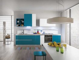 Продажа Небольшая кухня в бирюзовом цвете в каталоге Купить Небольшая кухня в бирюзовом цвете в каталоге
