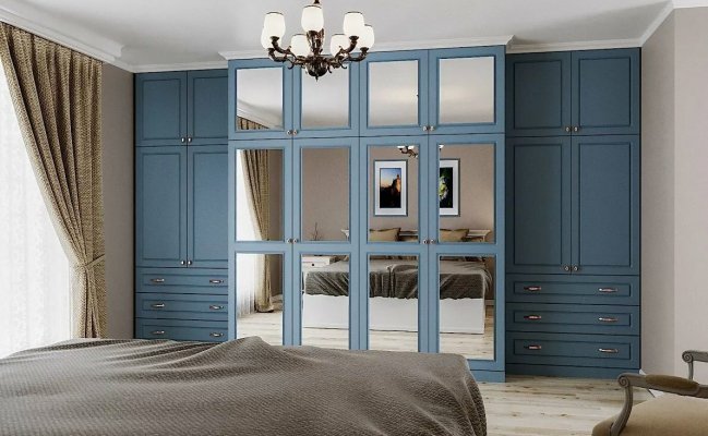 Встроенный шкаф с зеркалами