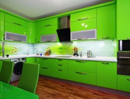 Продажа Кухня с глянцевыми фасадами и фартуком с фотопечатью в каталоге Купить Кухня с глянцевыми фасадами и фартуком с фотопечатью в каталоге