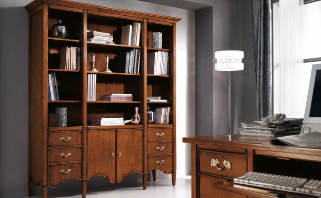 Шкаф для книг с открытыми полками