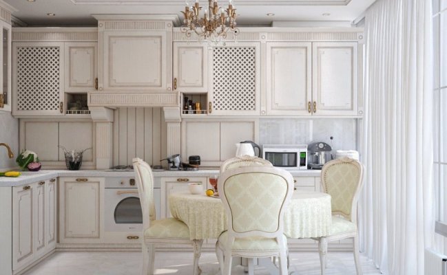 Угловая классическая кухня