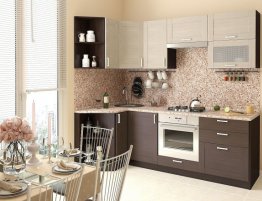Продажа Угловая кухня с фартуком выложенным плиткой в каталоге Купить Угловая кухня с фартуком выложенным плиткой в каталоге