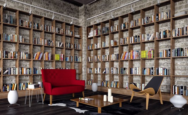 Большой книжный стеллаж