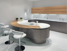 Продажа Кухня с закругленной барной стойкой в каталоге Купить Кухня с закругленной барной стойкой в каталоге