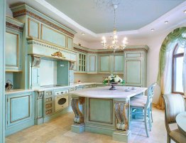 Продажа Кухня в бирюзовом цвете  в каталоге Купить Кухня в бирюзовом цвете  в каталоге