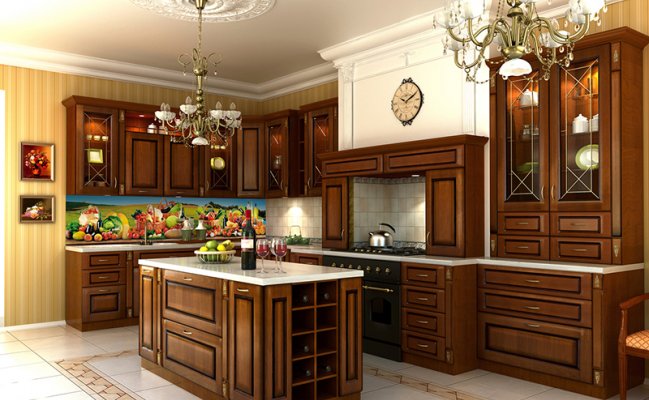 Классическая кухня с островом