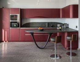 Продажа Кухня в стиле минимализм с барной стойкой в каталоге Купить Кухня в стиле минимализм с барной стойкой в каталоге