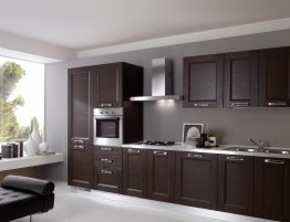 Продажа Прямая кухня фасады венге в каталоге Купить Прямая кухня фасады венге в каталоге