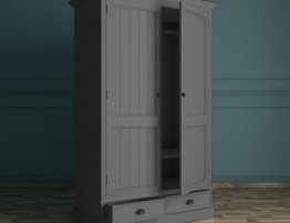 Купить Двухстворчатый шкаф цвета графит в каталоге В коридор