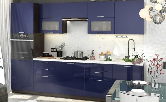 Кухня прямая для небольшого помещения