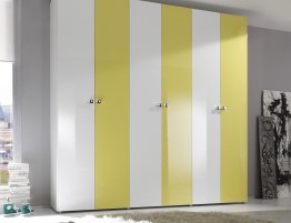 Купить Шкаф распашной жёлто-белый в каталоге В коридор