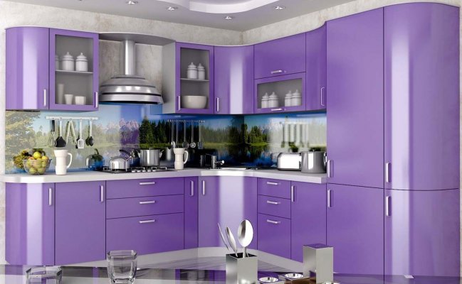 Угловая кухня для небольшого помещения 