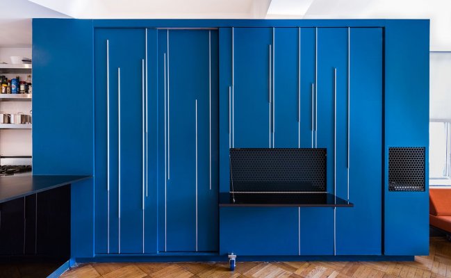 Встроенный шкаф с кроватью