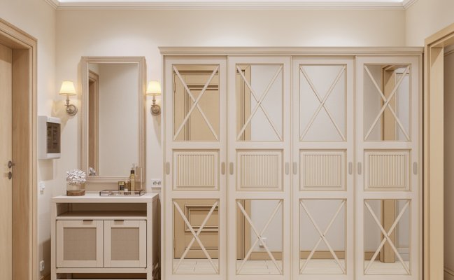 Шкаф с зеркалами для прихожей