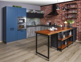 Продажа Стильная п-образная кухня в стиле лофт в каталоге Купить Стильная п-образная кухня в стиле лофт в каталоге