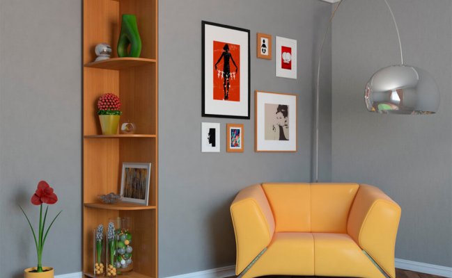 Угловой стеллаж