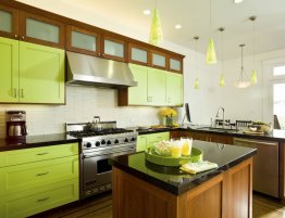 Продажа Кухня с фасадами из дерева и стекла в каталоге Купить Кухня с фасадами из дерева и стекла в каталоге