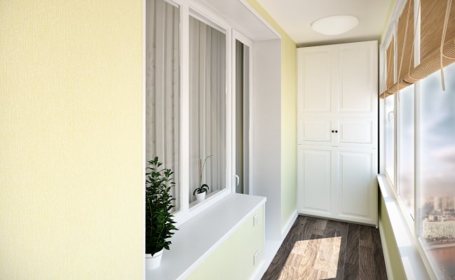 Шкаф классика для балкона