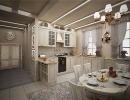 Продажа Светлая кухня в стиле шале в каталоге Купить Светлая кухня в стиле шале в каталоге