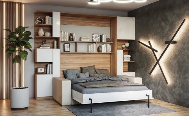 Шкаф-кровать с диваном