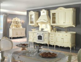 Продажа Светлая кухня в стиле барокко в каталоге Купить Светлая кухня в стиле барокко в каталоге
