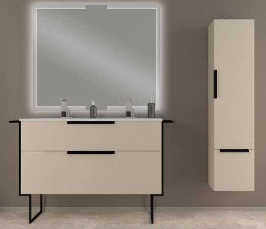 Навесной шкаф-пенал для ванной