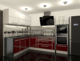Продажа Кухня угловая с фартуком с фотопечатью в каталоге Купить Кухня угловая с фартуком с фотопечатью в каталоге