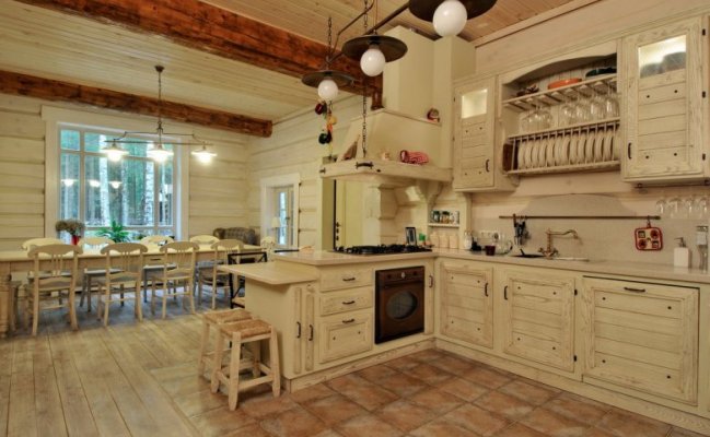 Кухня угловая с барной стойкой