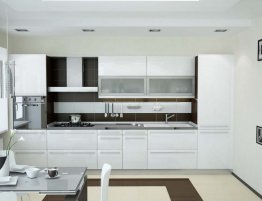 Продажа Светлая прямая кухня в стиле хай-тек в каталоге Купить Светлая прямая кухня в стиле хай-тек в каталоге