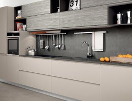 Продажа Серая матовая кухня в стиле минимализм в каталоге Купить Серая матовая кухня в стиле минимализм в каталоге