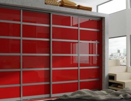 Продажа Шкаф-купе с красными фасадами в каталоге Купить Шкаф-купе с красными фасадами в каталоге